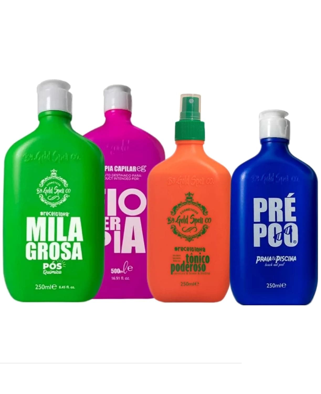 Kit Gold Spell Progressiva Everk 500 ml Hidratação Pós Química